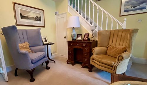 LARGE VICTORIAN BARREL BACK ARMCHAIR - ADDITIONAL PHOTO 12