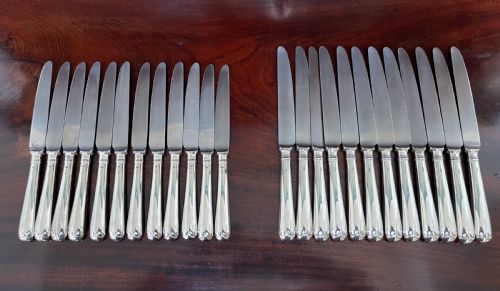 24 Silver Handled Knives