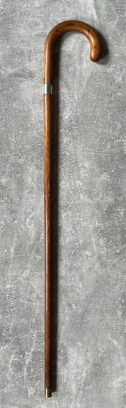 CROOK HANDLED MALACCA SWORD STICK WITH TOLEDO BLADE - ADDITIONAL PHOTO 1