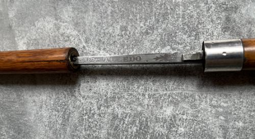 CROOK HANDLED MALACCA SWORD STICK WITH TOLEDO BLADE - ADDITIONAL PHOTO 11