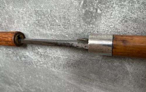 CROOK HANDLED MALACCA SWORD STICK WITH TOLEDO BLADE - ADDITIONAL PHOTO 12