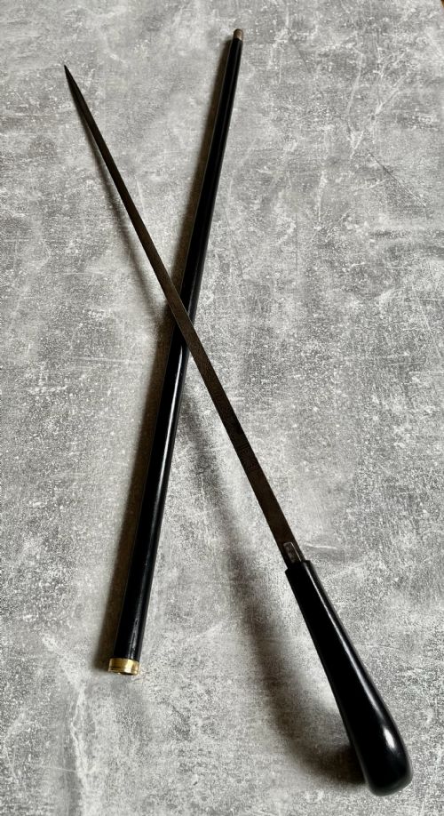 VICTORIAN EBONISED SWORD STICK WITH TOLEDO BLADE - ADDITIONAL PHOTO 6