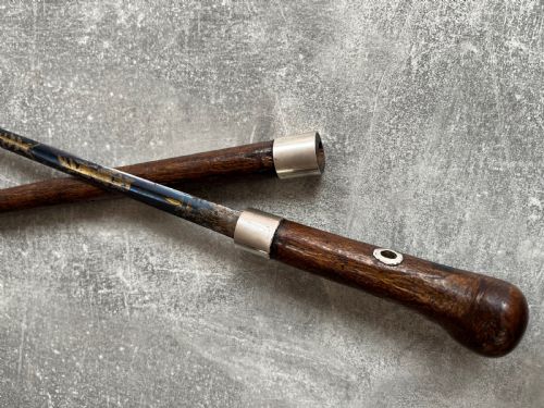LATE 19TH CENTURY HAZEL WOOD SWORD CANE STICK - ADDITIONAL PHOTO 2