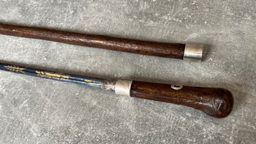 LATE 19TH CENTURY HAZEL WOOD SWORD CANE STICK - ADDITIONAL PHOTO 6