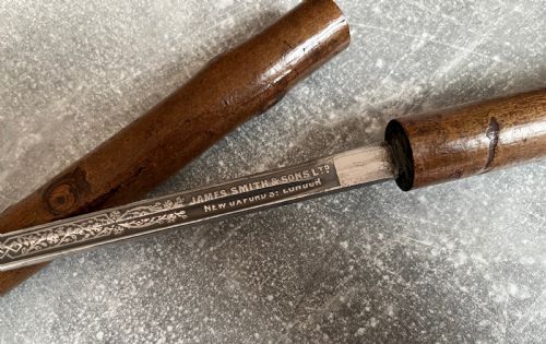 CROOK HANDLED HAZEL WOOD SWORD STICK WITH WILKINSON BLADE - ADDITIONAL PHOTO 8