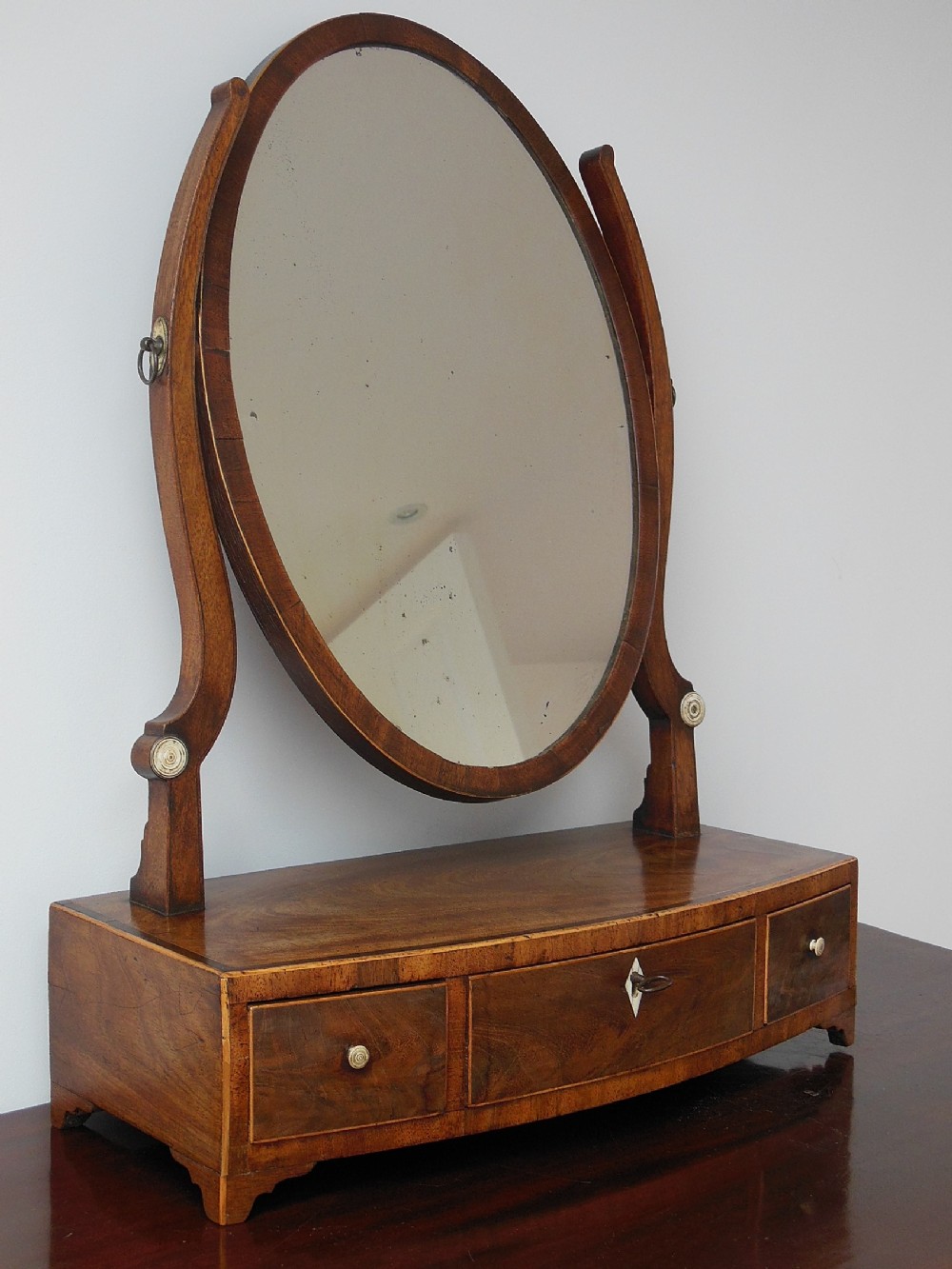 Georgian Mahogany Toilet Mirror