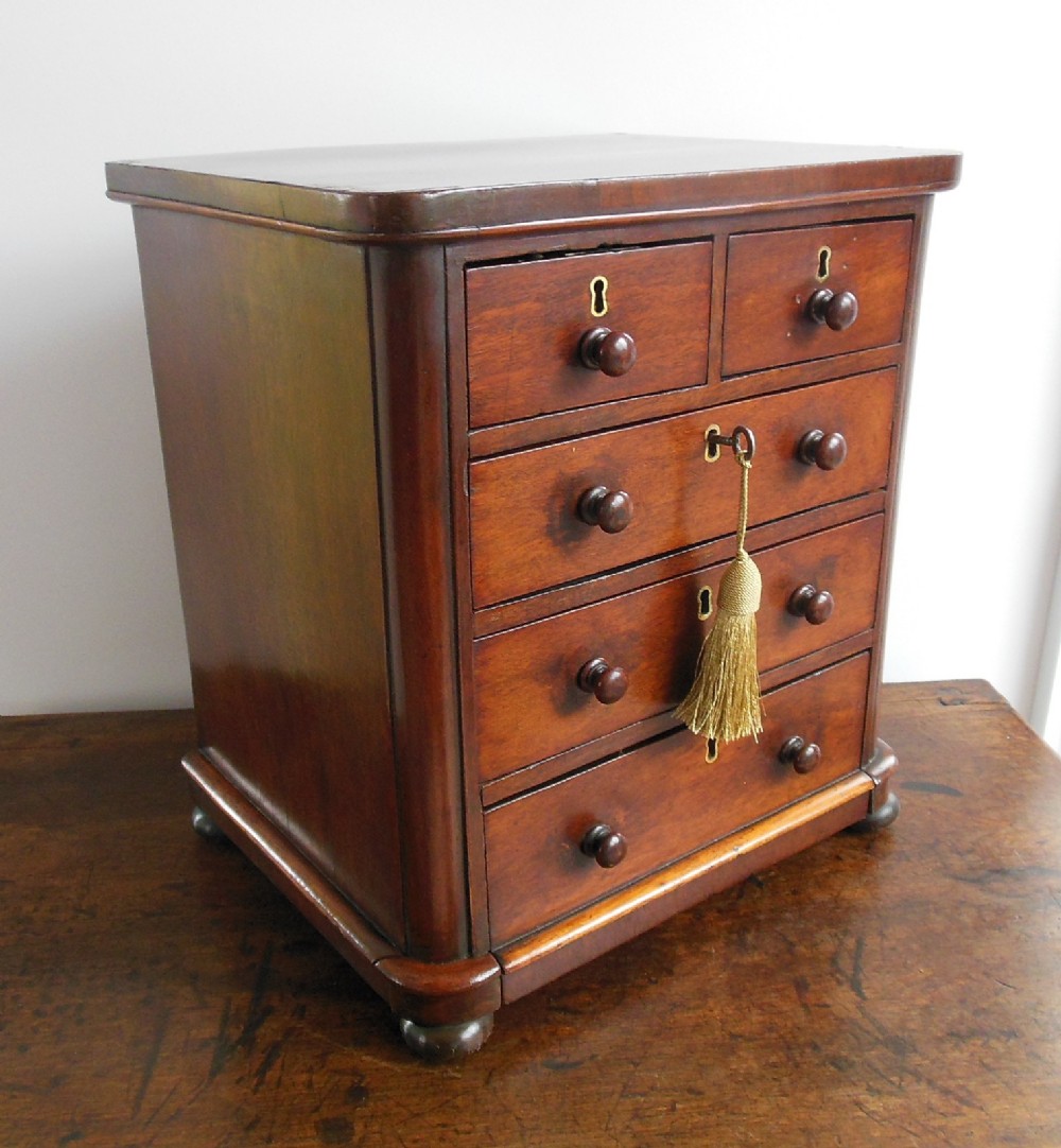 Miniature Mahogany Chest of Drawers