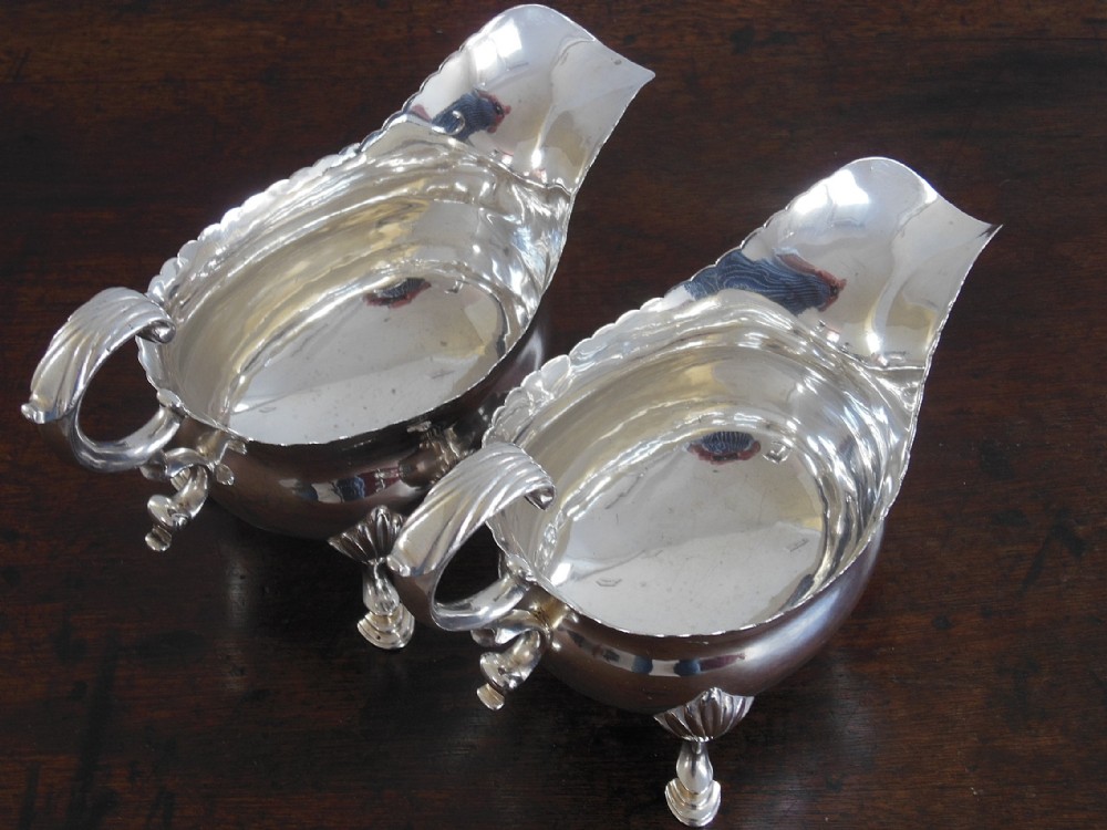 Pair of Georgian Silver Sauce Boats