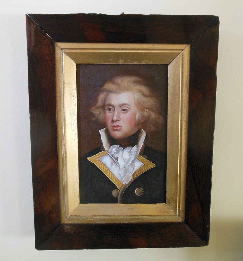 Oil on Board of a Young Horatio Nelson