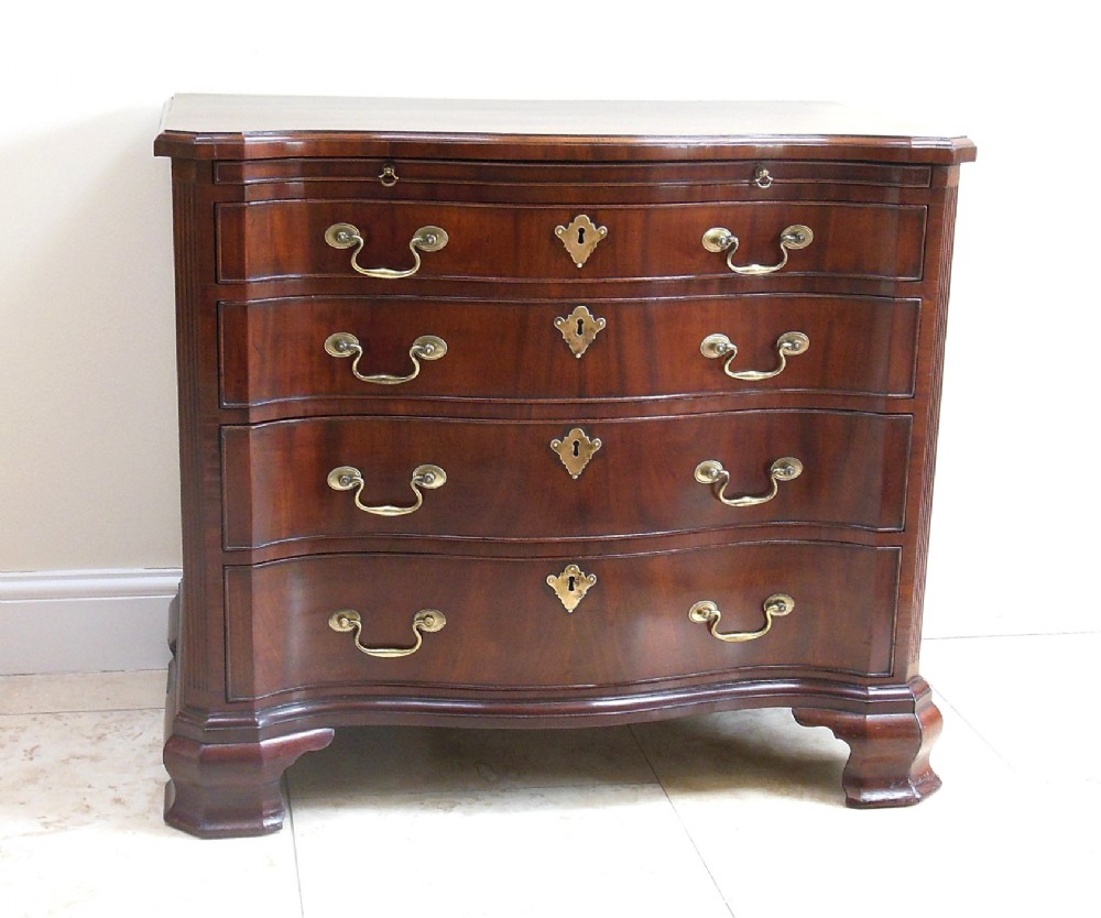 George III Mahogany Serpentine Chest of Drawers