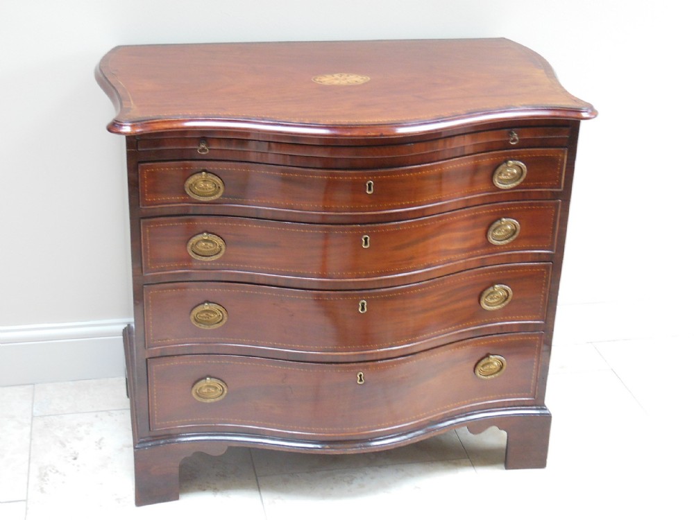 Regency Mahogany Serpentine Chest of Drawers
