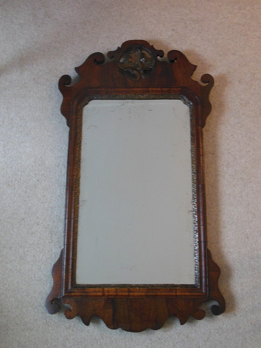 George II Walnut Pier Mirror