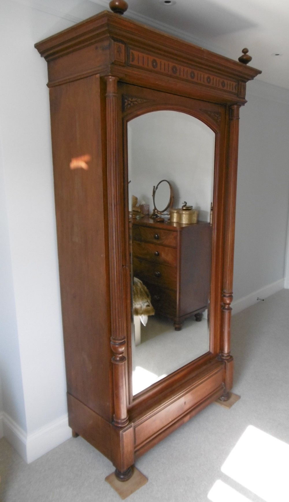 Late 19th Century Mahogany Wardrobe