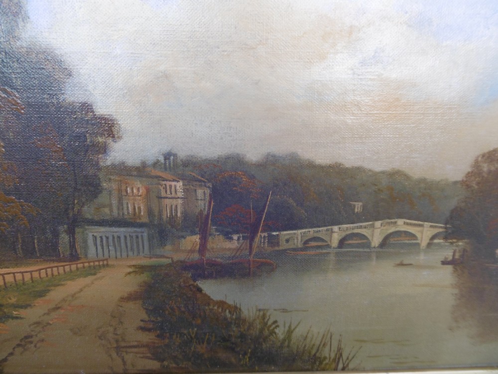 Pair of Oils of Richmond by James Isaiah Lewis  View VIII