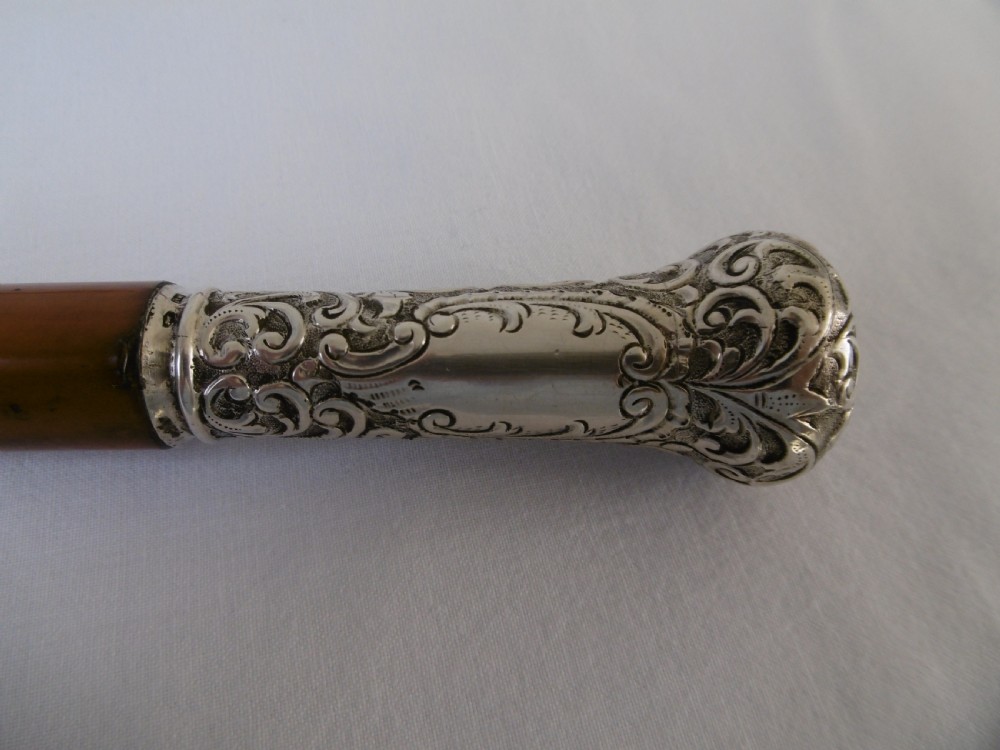 Silver Handled Malacca Sword Stick View II