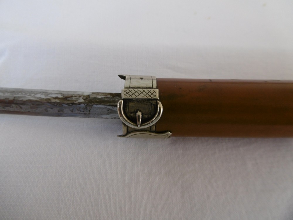 Silver Handled Malacca Sword Stick View III