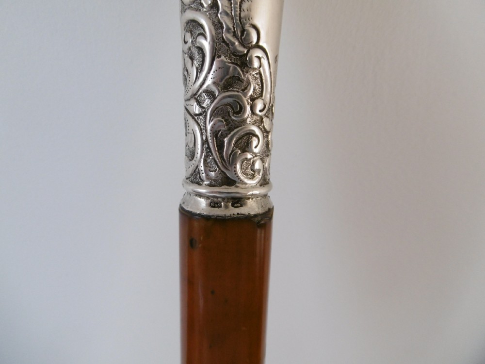 Silver Handled Malacca Sword Stick View VI