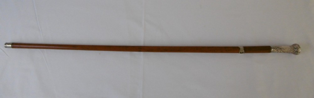 Silver Handled Malacca Sword Stick View IX