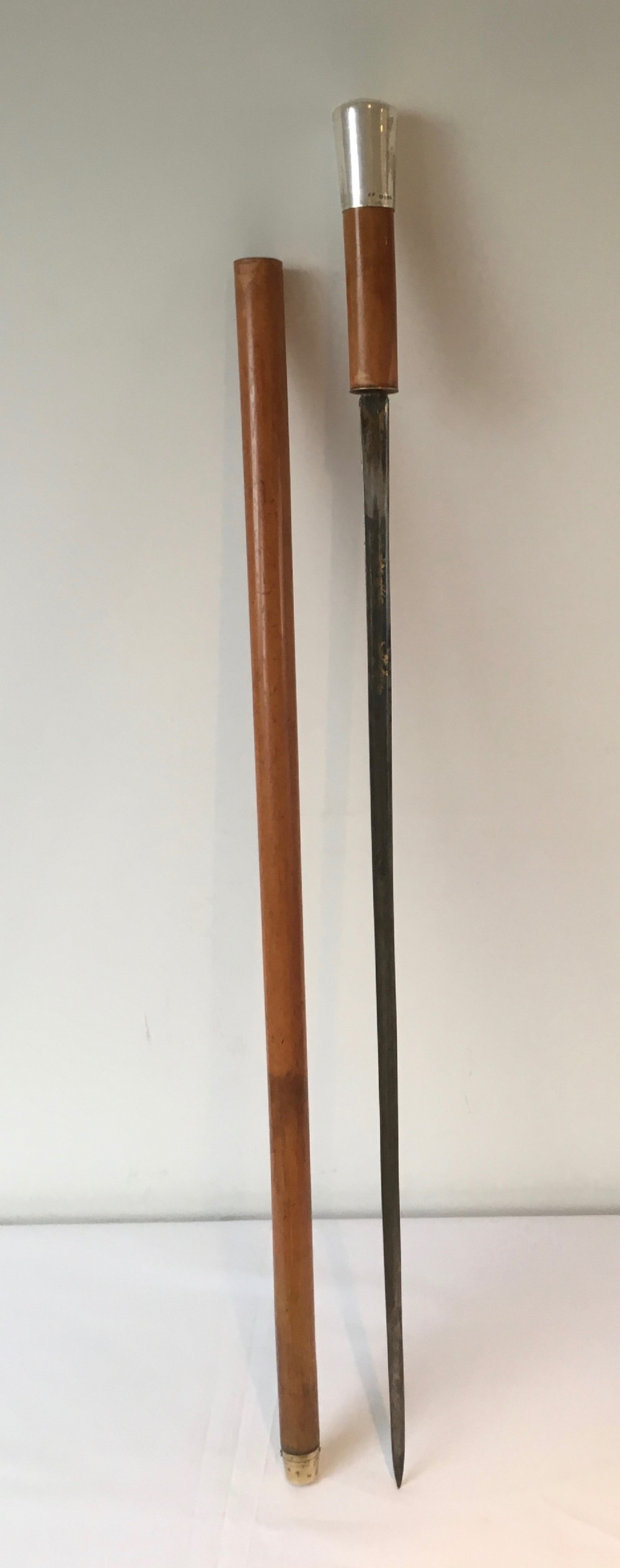 Silver Topped Malacca Sword Stick