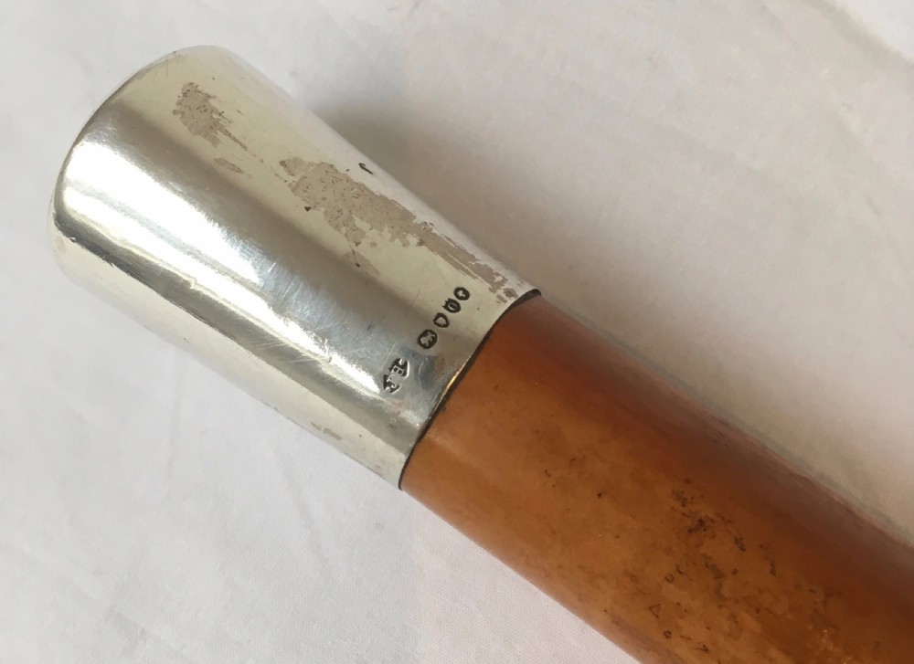 Silver Topped Malacca Sword Stick View II