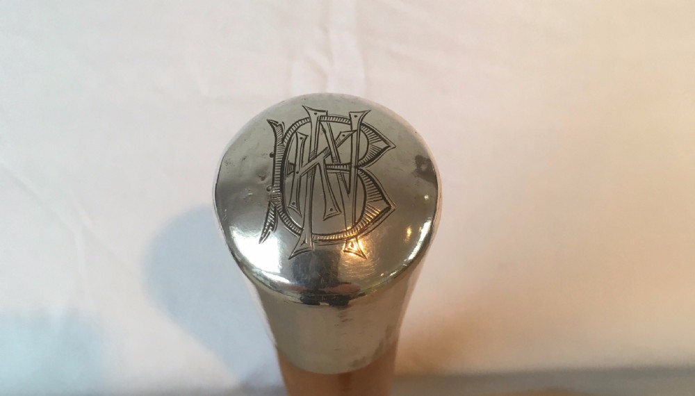 Silver Topped Malacca Sword Stick View V