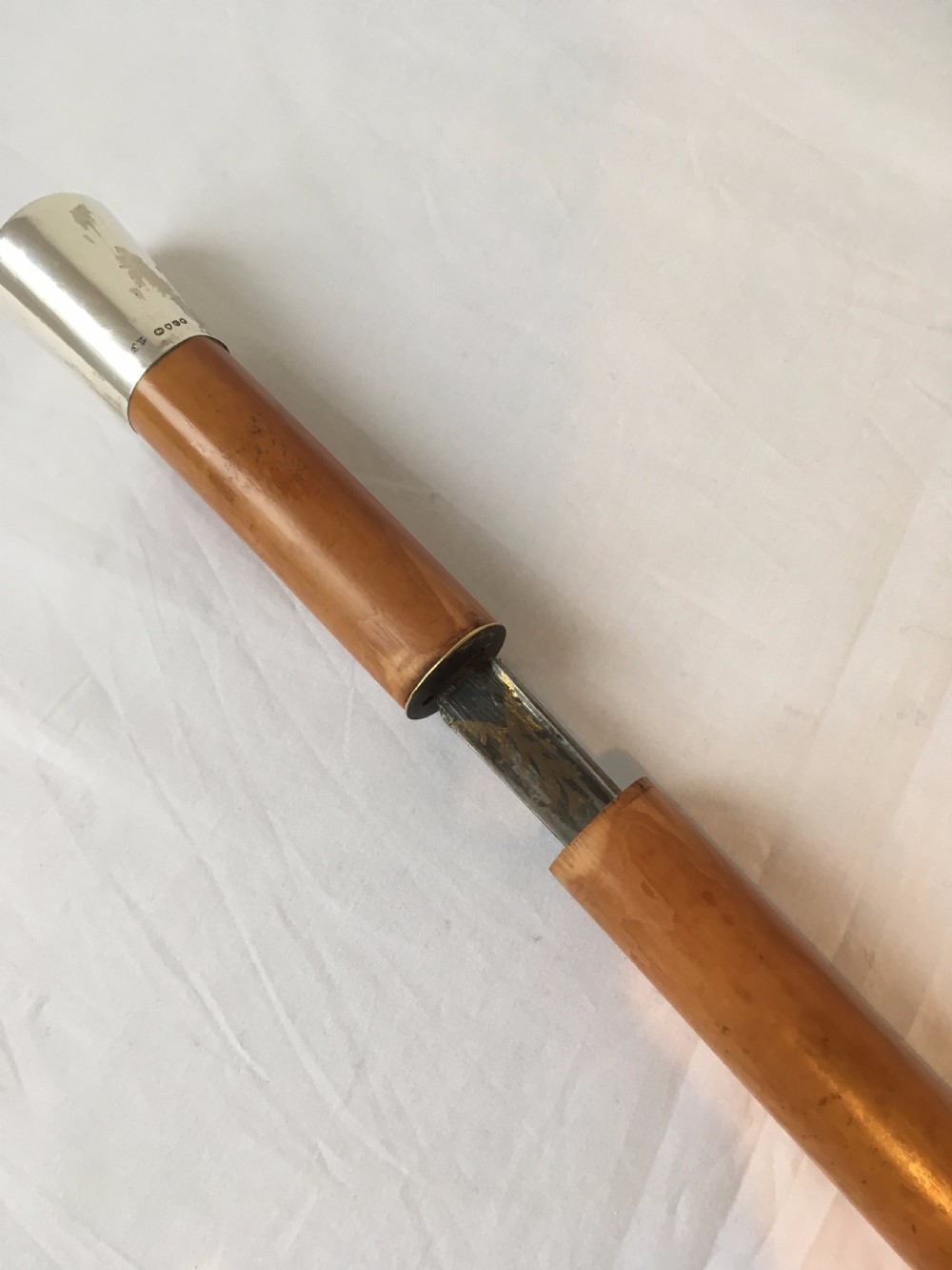 Silver Topped Malacca Sword Stick View VII