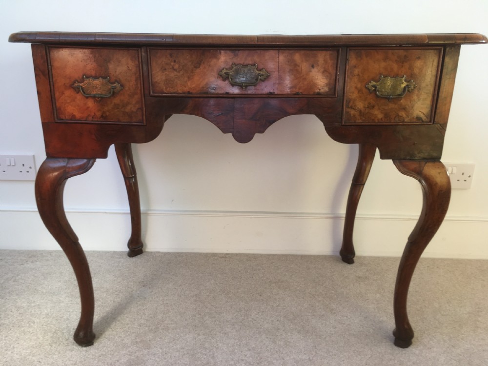 George II Burr Walnut Lowboy