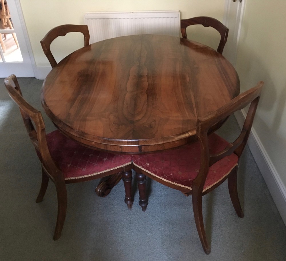 Rosewood Oval Breakfast or Centre Table View IX