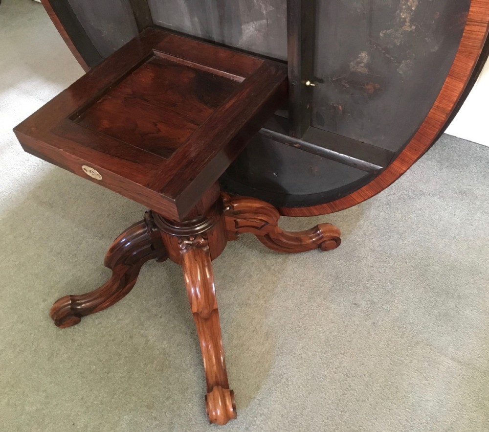 Rosewood Oval Breakfast or Centre Table View XI