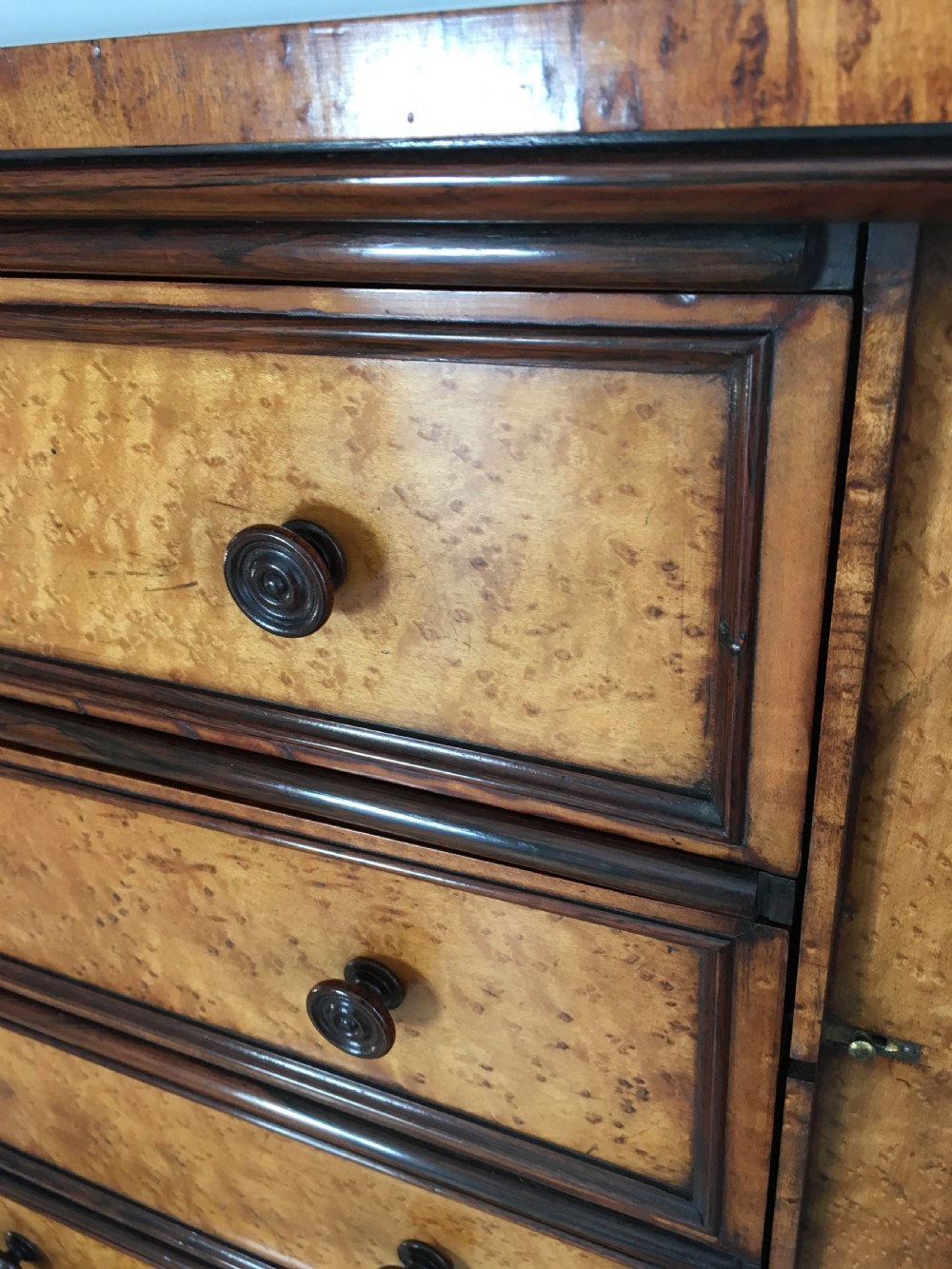 Edwardian Wellington Secretaire Chest View X