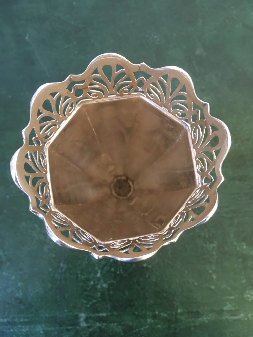 Silver Octagonal Vase View VI