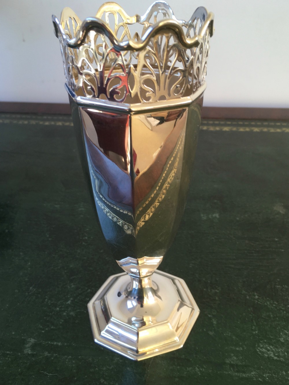 Silver Octagonal Vase View VIII
