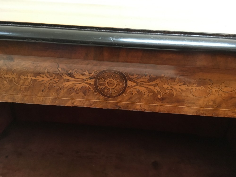 Mahogany Inlaid Breakfront Cabinet Bookcase Credenza View IX