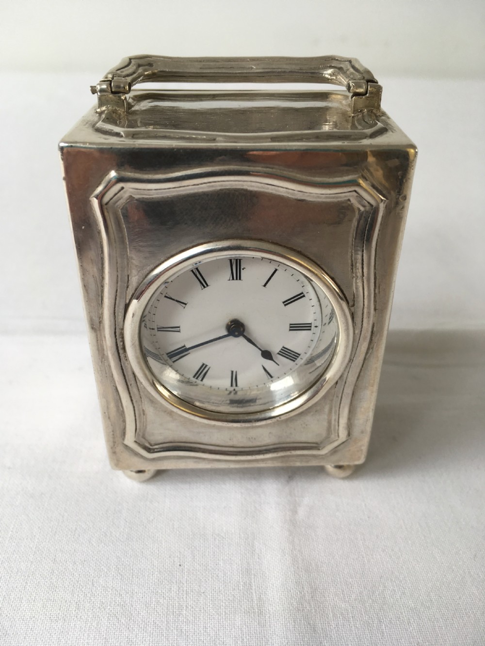 Sterling Silver Carriage Clock - Early 20C View II