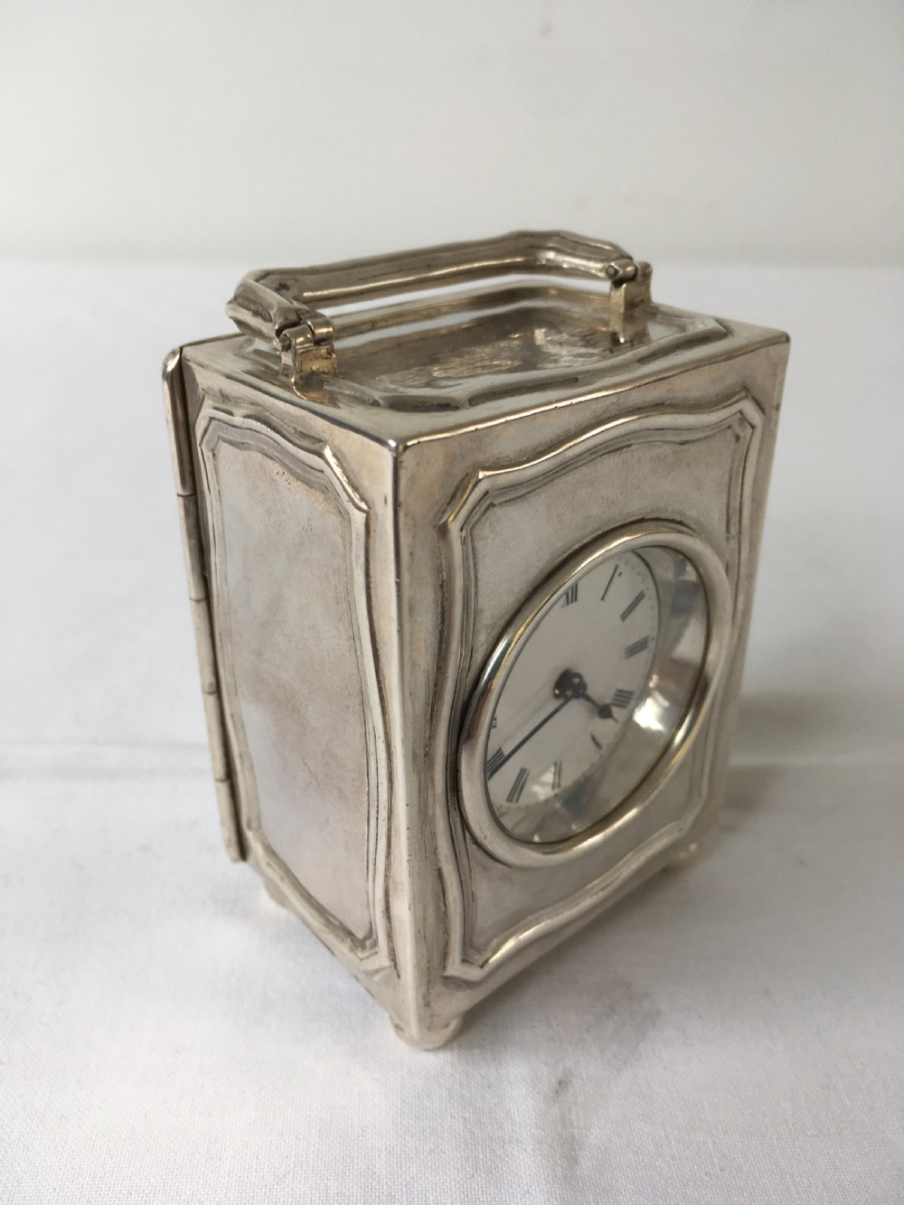 Sterling Silver Carriage Clock - Early 20C View IV