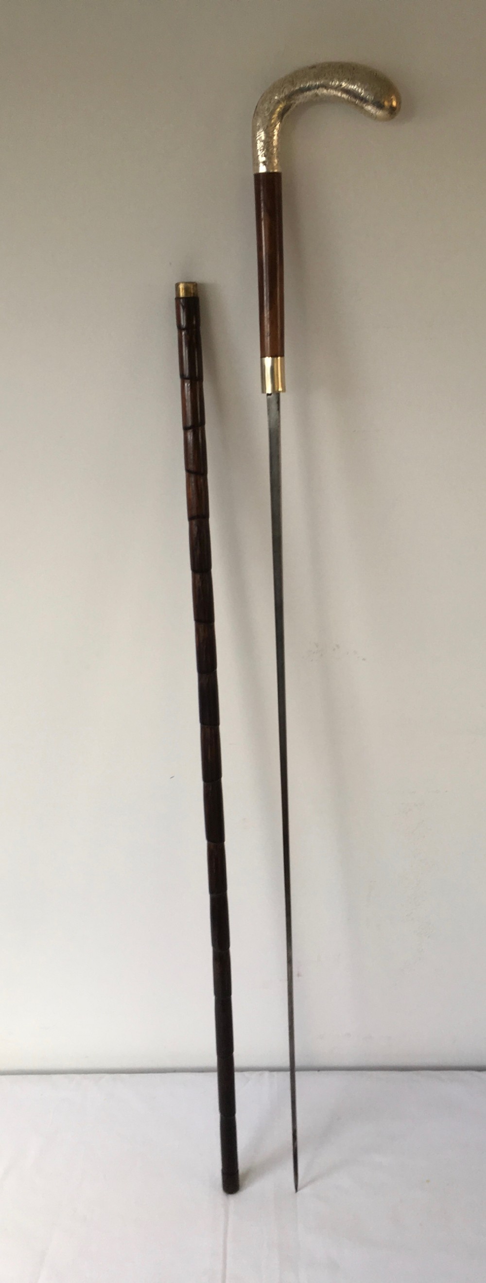 Edwardian Silver Handled Sword Stick