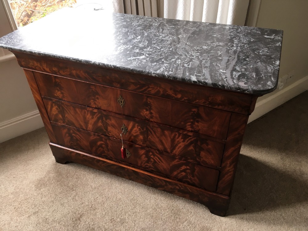 19th Century French Mahogany Commode