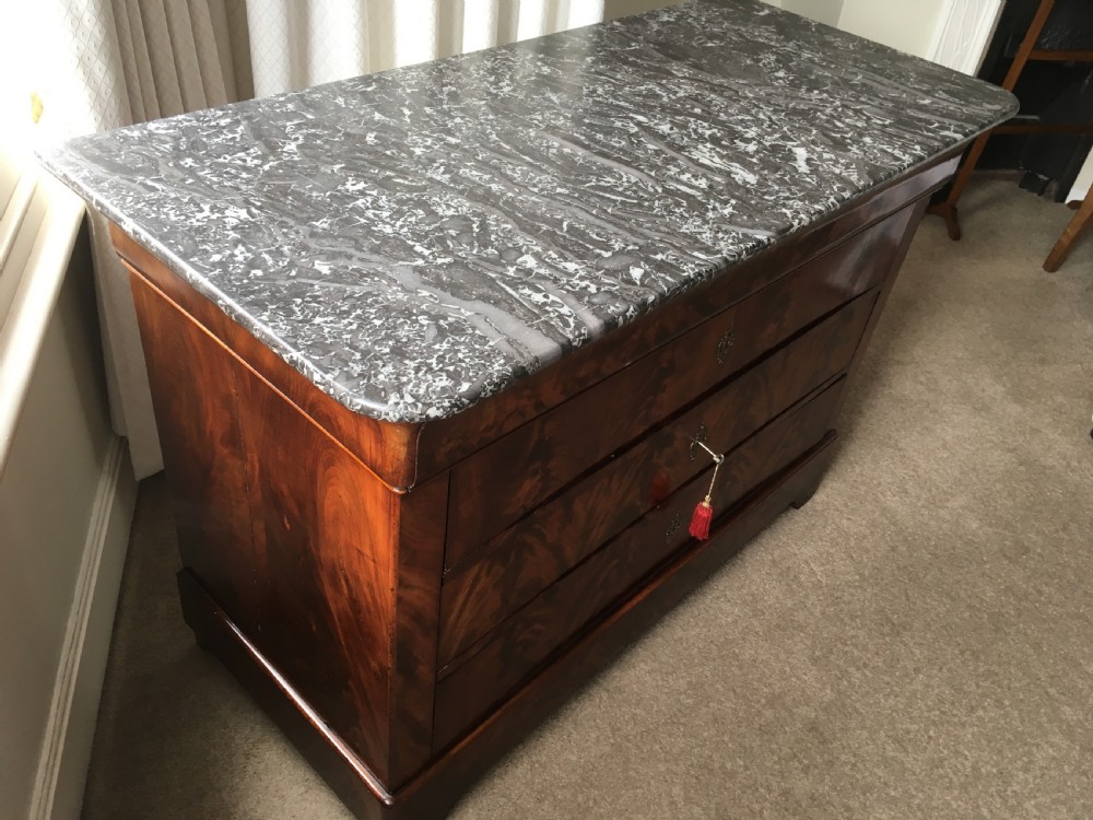 19th Century French Mahogany Commode View II