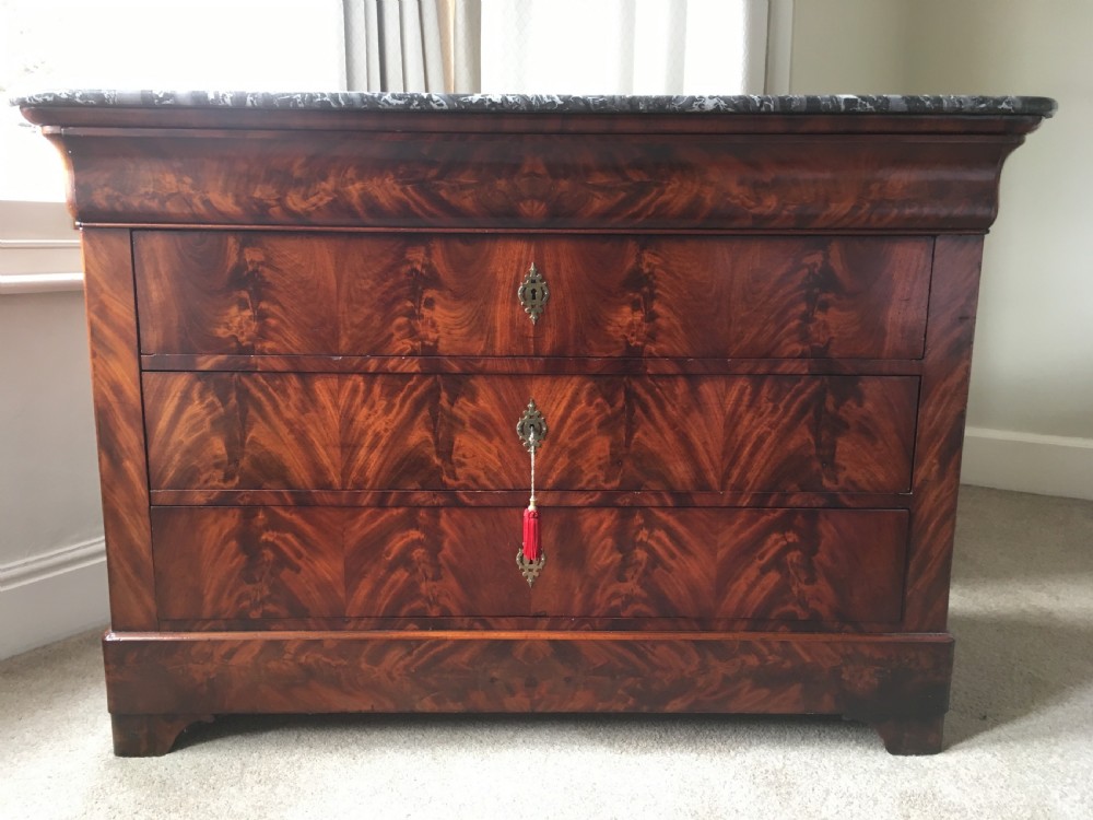 19th Century French Mahogany Commode View III