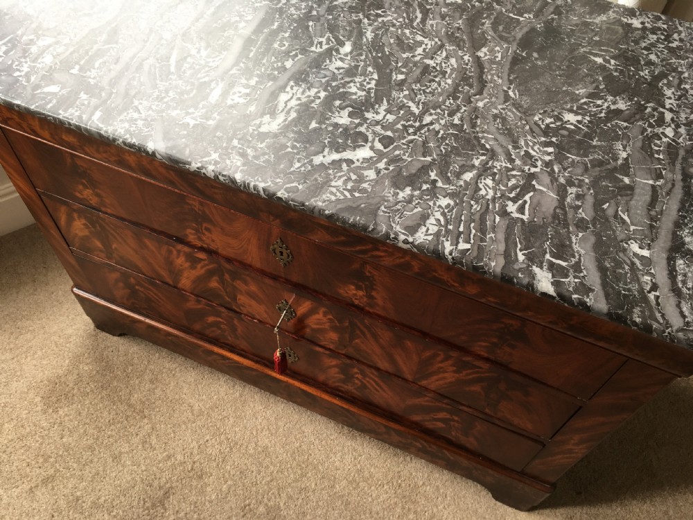 19th Century French Mahogany Commode View IV