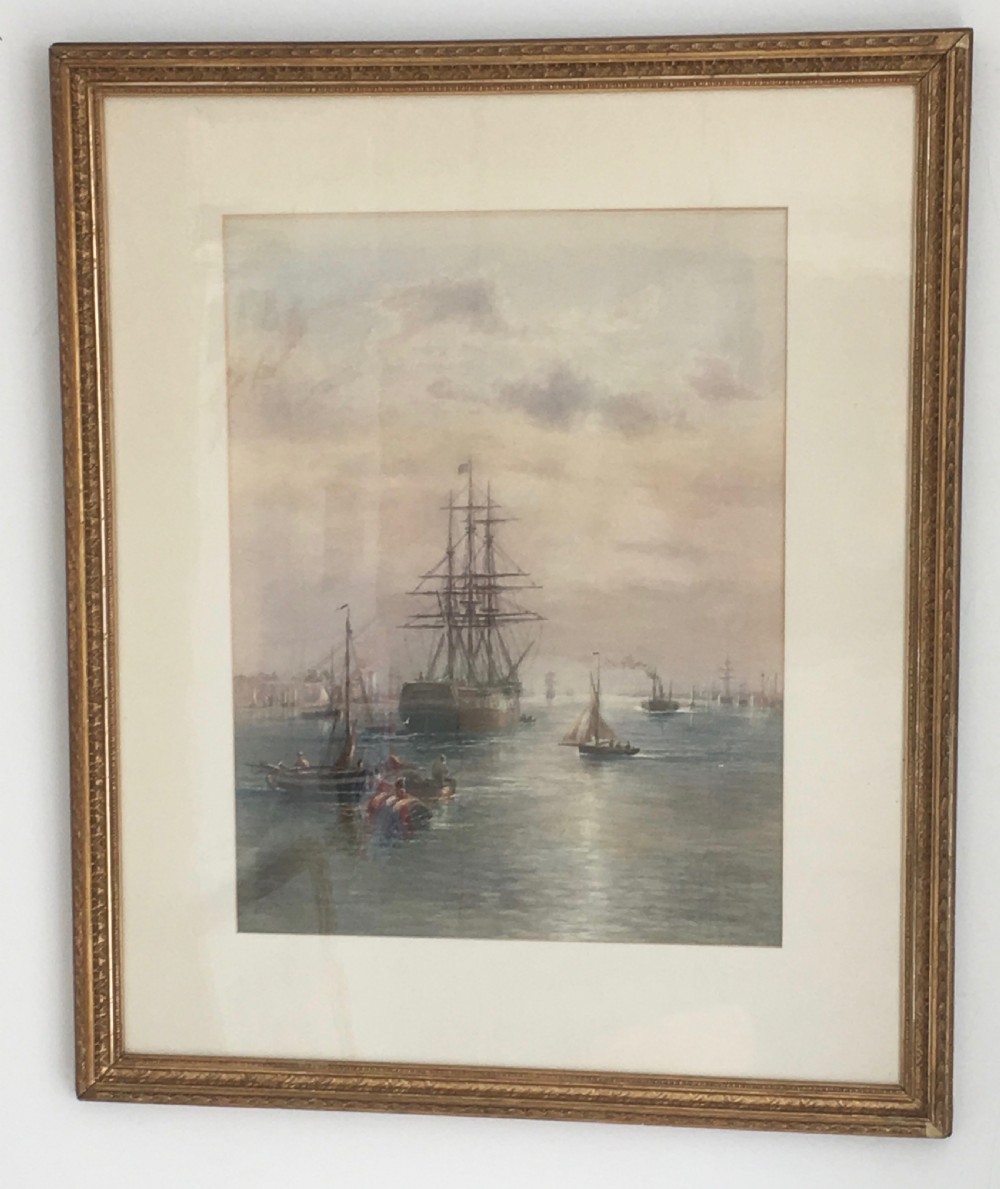 Pair of Marine Watercolours View V