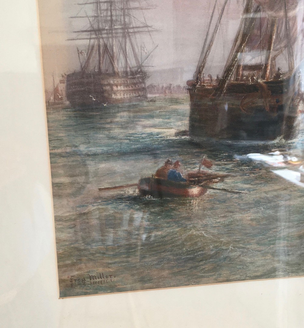 Pair of Marine Watercolours View VII