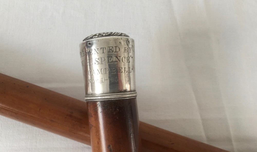 Victorian Malacca Silver Mounted Sword Stick View III