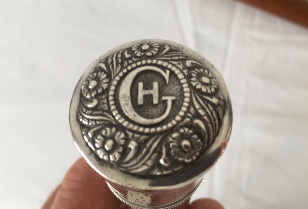 Victorian Malacca Silver Mounted Sword Stick View V