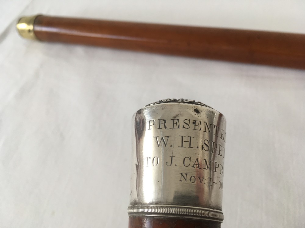 Victorian Malacca Silver Mounted Sword Stick View IX