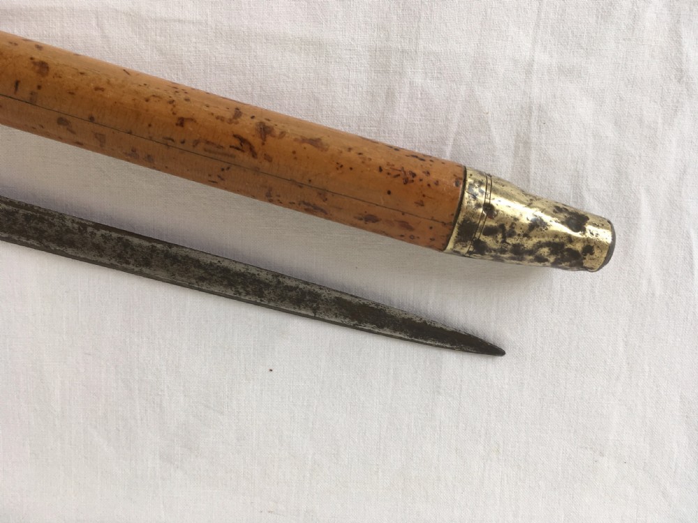 Georgian Brass Mounted Sword Stick View V