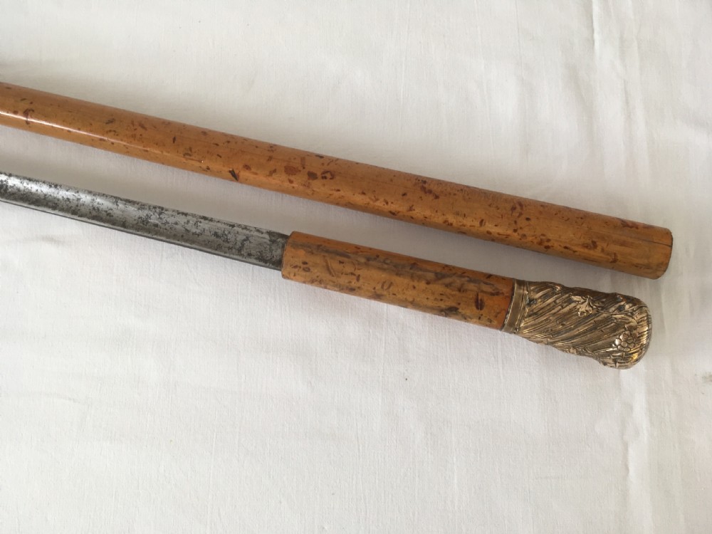 Georgian Brass Mounted Sword Stick View XI