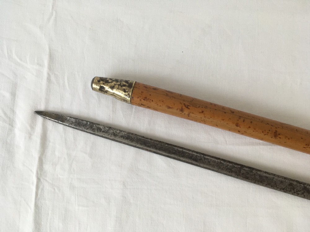 Georgian Brass Mounted Sword Stick View XII