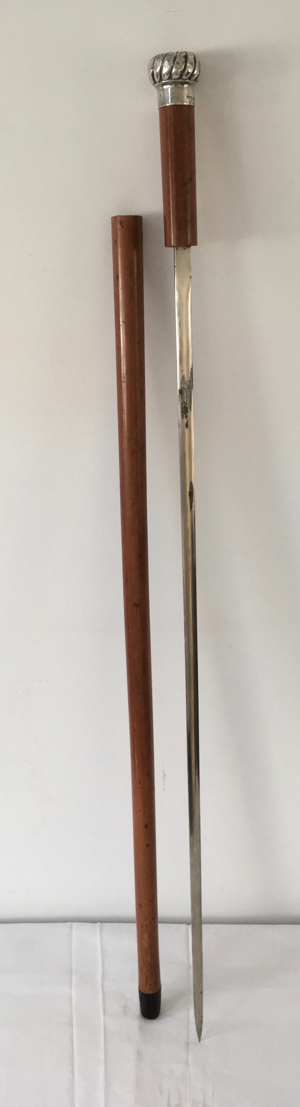 Silver Mounted Malacca Sword Stick