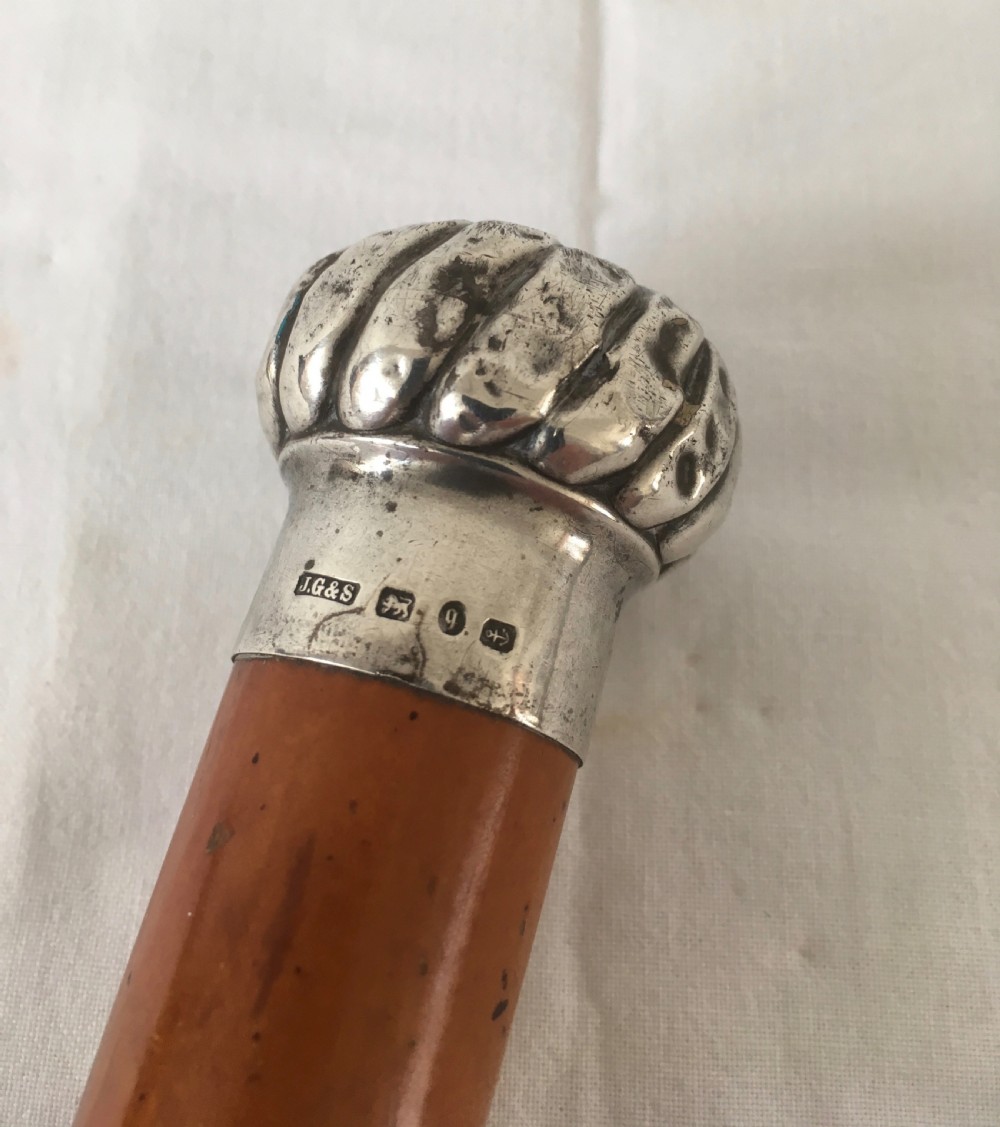 Silver Mounted Malacca Sword Stick View III